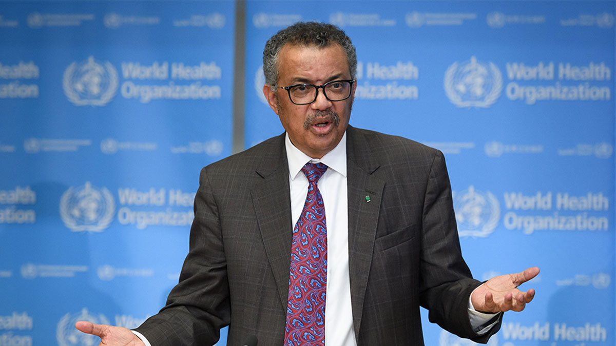 World Health Organization (WHO) Director-General Tedros Adhanom Ghebreyesus